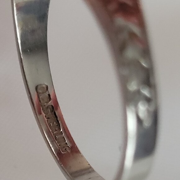 Vintage Art Deco Purple Signet Ring Sterling Silver Guilloche Ostby Barton - Picture 14 of 14